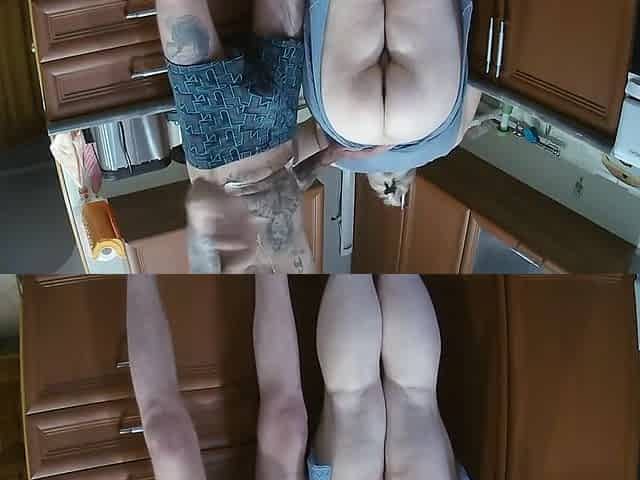 Spanked His Stepmother-in-laws Big Ass Fucked In Her Mouth, Pussy And Cum In Her Mouth