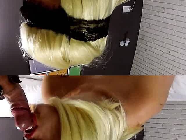 Blonde Amateur Blowjob in Hotel Room