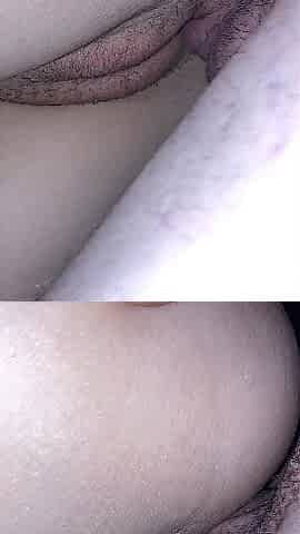 Constricted snatch brunette hair gets creampie