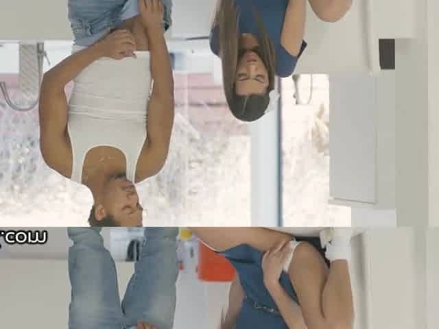Teenage beauty gets drilled by a light skin