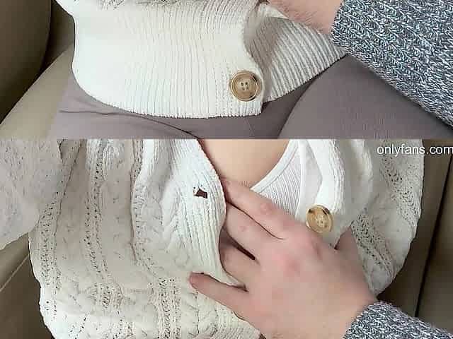 Teasing Lascivious Stepbrother with My Large Boobs and Booty