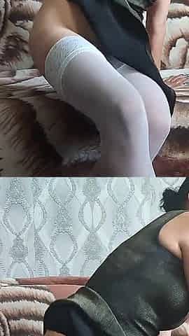 Masturbation in a Black Dress