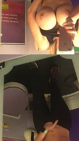 butt plug joins me in the train toilet anal action