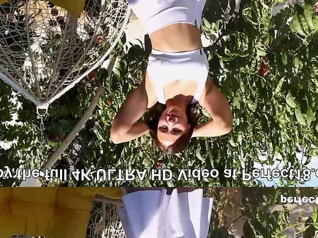 Peach Please! Sumiko Smile masturbating outdoor for Perfect18