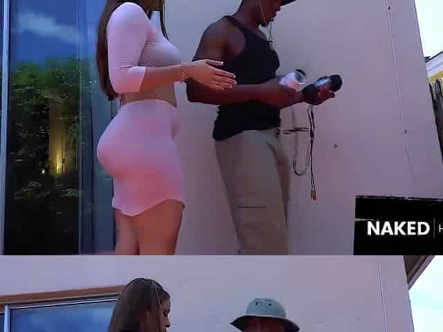Cheating Latin chick Housewife Screws the construction Worker