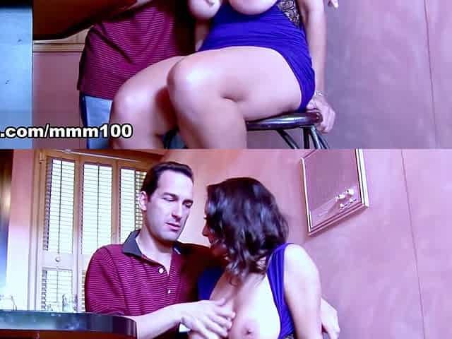 Busty Persia's Hairy Milf Pussy Takes Dino's Big Cock in Rough Fuck Session - MMM100