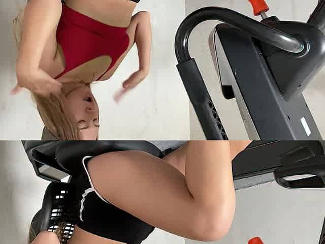 Russian masturbation in the gym