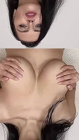 Beautiful MILF Kira Queen Shows off Her Big Boobs and Plays with Them!