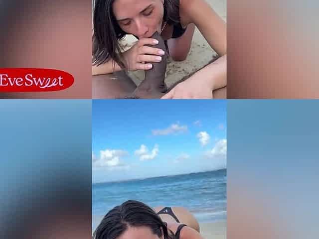 Public Beach Sex! I Rode Lifeguard BBC In The Sand