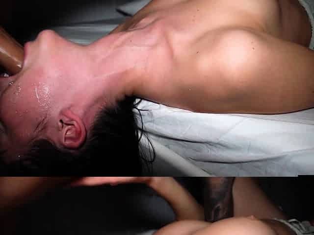 Brunette hardcore blowjob