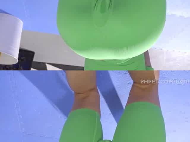 yoga with taut leggings, flawless butt with a large shlong