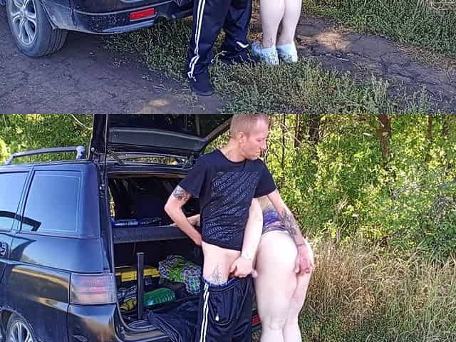 The Park, I Fuck My Neighbor In Her Pussy Doggy Style, Then In Her Mouth And Cum Twice In A Minute