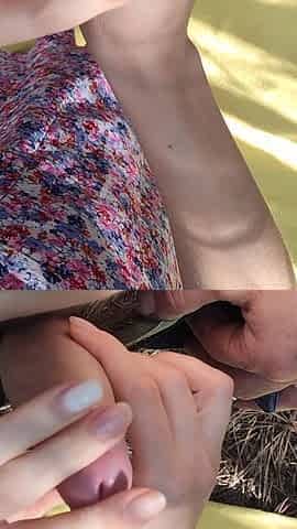 Stranger Meet Sexy Girl on the Bicycle in the Forest and Fucking Her Until Cum on Her Ass