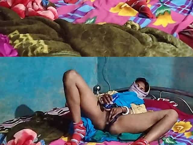Indian Desi Bhabhi Was Fucked Hard by Her Husband at Midnight After Applying Coconut Oil