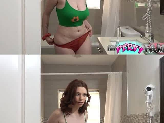 Large Natural Ginger Stepsister Gets Aid Douching Her Teen Pu