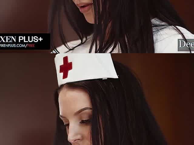 Deeper. Hawt Nurse Angela White Takes Care of Patient Manuel
