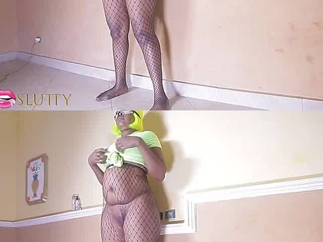 That thick black cutie is masturbating herself- Part 4