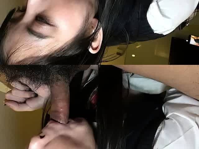 Great close up in japanese teen blowjob pov