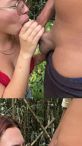 I Fuck My Best Friend's Girlfriend While He's Looking for Firewood to Make a Campfire at Our Camp