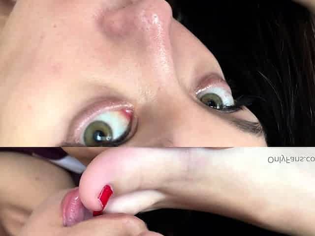 Exotic brunette hardcore foot fetish fuck