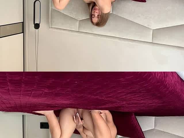 A Student Had a Morning Orgasm From Masturbating Her Wet Pussy!