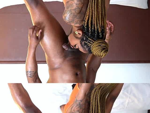 Tinee Baddass opens up for a big black dick