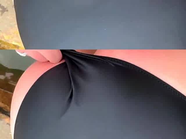 Public Sex Ends With Cum On Swimsuits