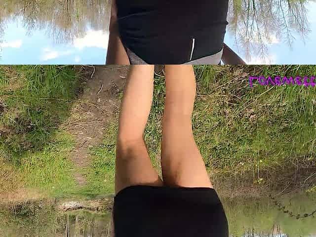this babe purposely pees in her pants outdoor and it makes her get to screw