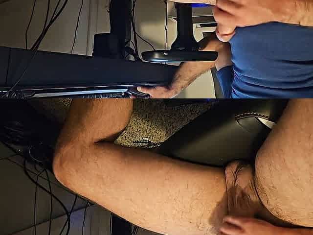 See me jack off and cum - Voyeur