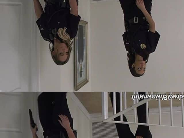 Naughty police officer Eliza Ibarra fucked by a group of men