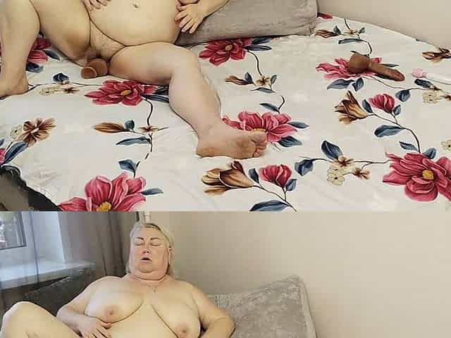 The Girlfriend's Morning Started with Masturbation of a Big Pussy