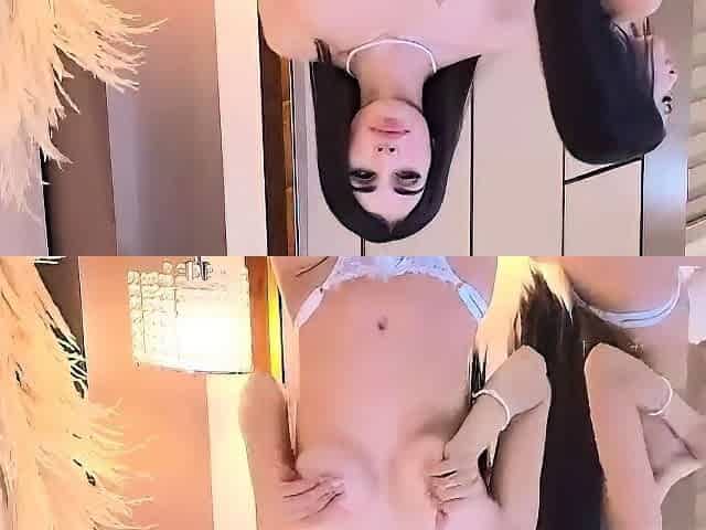 Cute amateur webcam teen girl toying pussy on webcam
