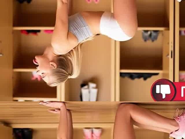 IT TRICKLED ONLINE: I filmed my SEXY YOUTHFUL STUDENT at the gym getting a load of cum (AI-generated)