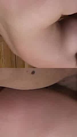 Busty MILF gets a hard black dick in the kitchen