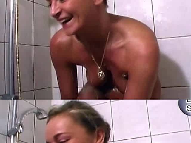 Mature Blonde Shaves Smooth Then Fingers Dripping Pussy