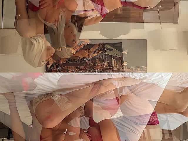 My Wife's Blond Large Melons Ally Came Without Retirement To Have Trio with Us