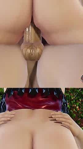 Lifting Tided Sex Pose & Missionary POV In Garden - 3D Porn Animation With Amy Sorel