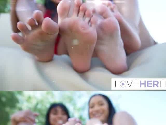 JOI Foot Tease with Ember Snow and Avery Ebony