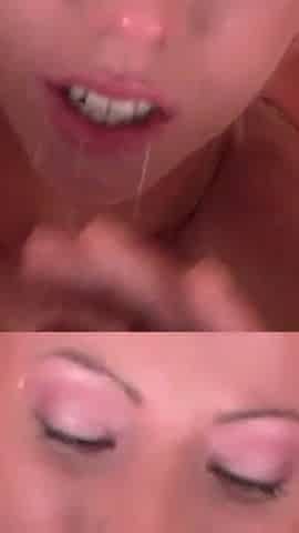 Blonde Teen Fists Ass Before Getting Her Tight Holes Screwed by a Experienced Man