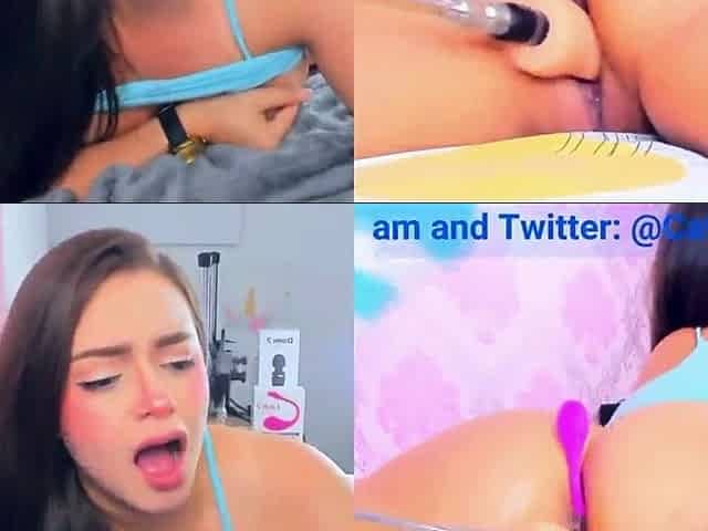 Colombian floozy gets drilled actually hard by a fuckmachine