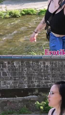 German Chubby Tattoo Slut Fucked on the Street