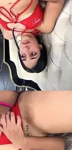 Close up teen masturbation