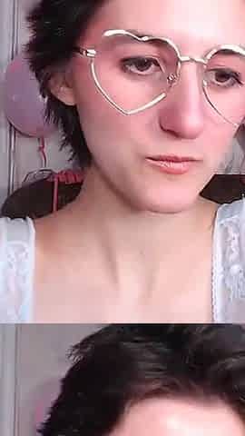 Camgirl Full Bush Under Nightgown