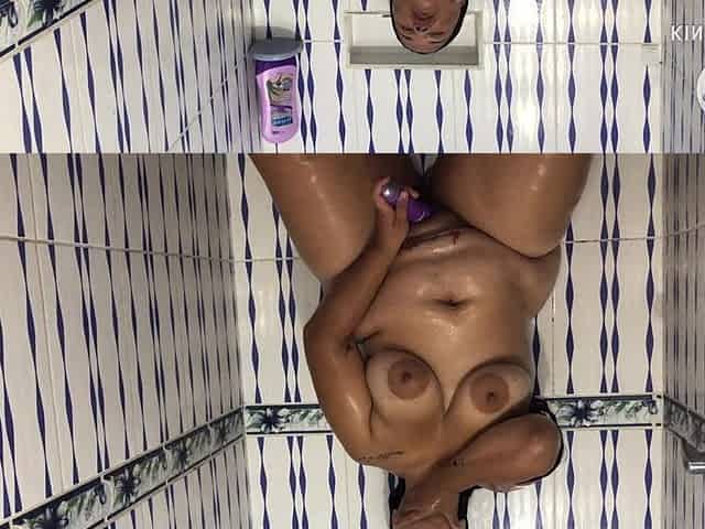 My Stepson Is Not Here and I Masturbate in the Shower