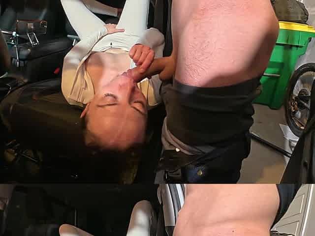 Stranger Got Into My Car Cum on Her Face