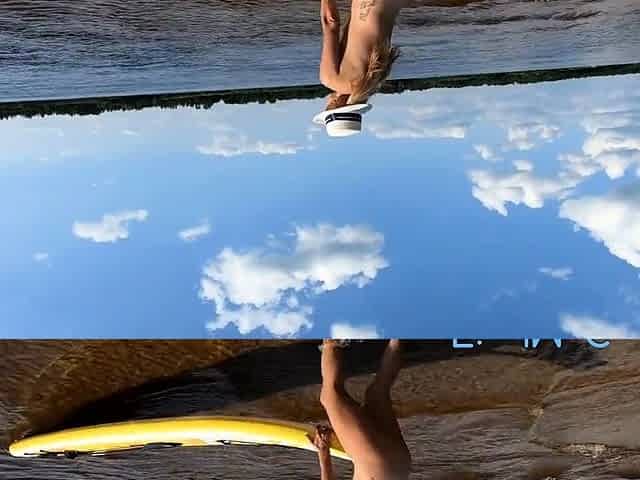 Big-Ass Blonde's Naked Walk on a Paddleboard