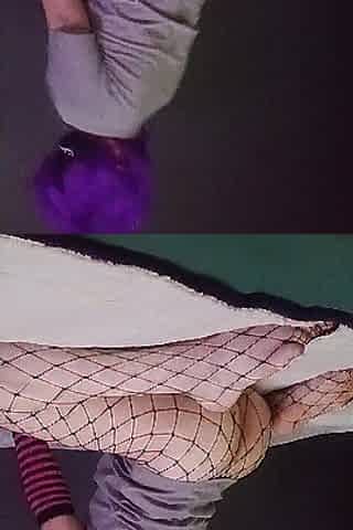 A slender femboy riding his vibrator