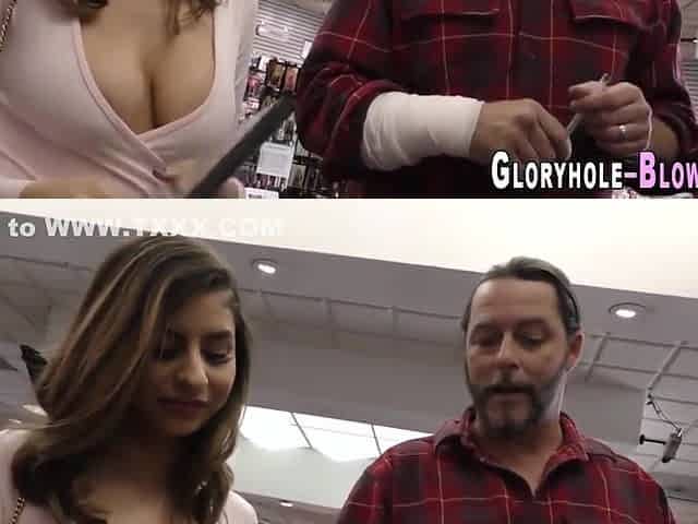 Ethnic Babe At Gloryhole Sucks And Tugs