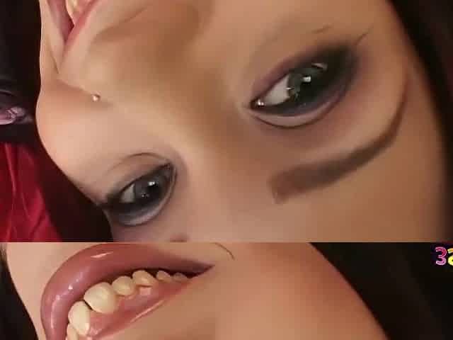 Breasty Ebony-Haired Crystal Clear Takes 2 Hard Ramrods Unfathomable