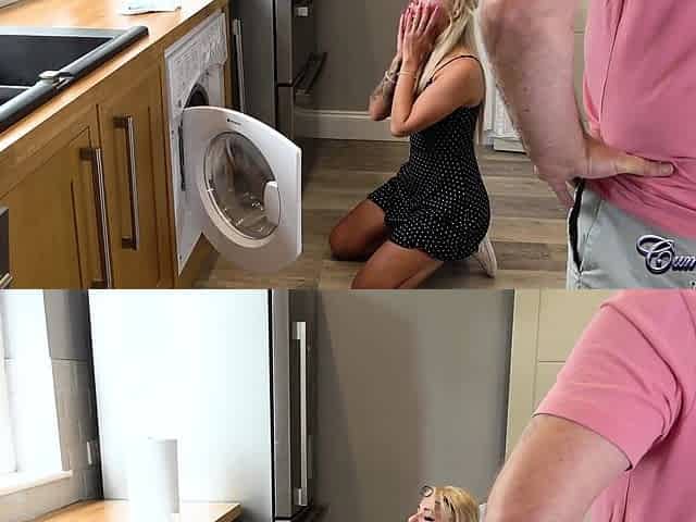 Blonde teen blowjob and fuck